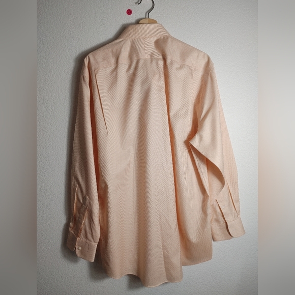 Nordstrom Orange‎ Men's Checkered Shirt 17/34 - Picture 2 of 5